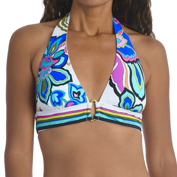Trina Turk Mandalay Printed Halter Bikini Top & Mandalay Printed Bikini Bottom - Picture 2 of 6